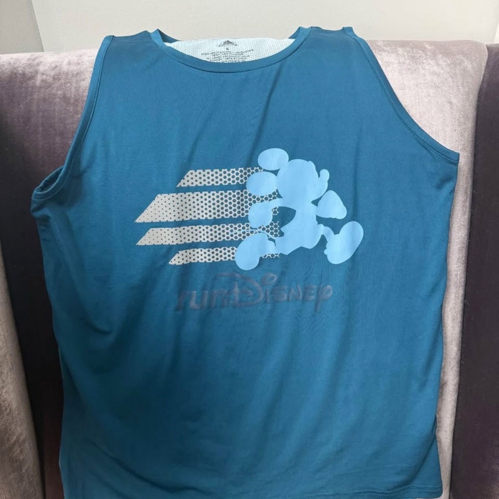 Disney Teal Sleeveless Shirt with Mickey Design